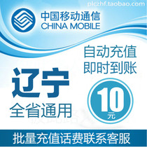 Liaoning Mobile 10 yuan phone bill fast charge mobile phone payment pay phone bill prepaid card punch China Mobile phone bill recharge