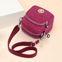 2020 new waterproof Oxford cloth womens bag shoulder oblique cross mini small bag Canvas fashion mobile phone coin purse