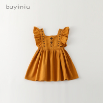 Girls autumn dress cloth girl child skirt 2021 New Baby foreign style autumn dress children princess dress