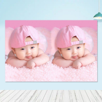 Wedding room 2021 new decorative painting prenatal education poster one meter cute male bb sticker preparation pregnant baby picture wall sticker photo