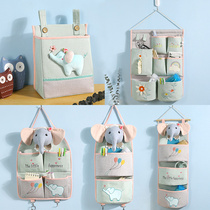 Cute cartoon storage bag Small bag Bedside wall hanging toilet storage bag hanging bag Door storage hanging bag