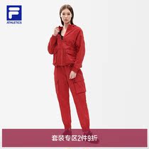FILA ATHLETICS File womens sports suit 2022 spring new fashion training jacket long pants