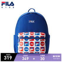 FILA KIDS Philharmonic childrens backpack bag 2021 summer new mens and womens schoolbags reduced full print cartoon backpack