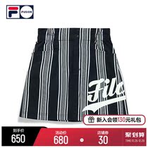 FILA FUSION Feile Tide Brand 2022 Spring New Trend Stripe Sports Basic Skirt Short Skirt Women