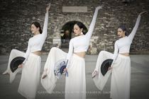 SOSO original book choreography New Book dance Chinese style jazz white wide leg pants set