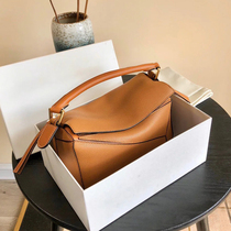 2021 new leather womens bag mini geometric bag cowhide pillow bag shoulder messenger bag stitching contrast handbag