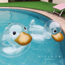 mielmom Korea ins baby swimming ring Children anti-rollover duck axillary circle baby sitting ring life-saving ring