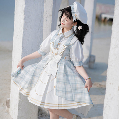 taobao agent Soft Japanese school skirt, vest for princess, dress, Lolita style, Lolita Jsk