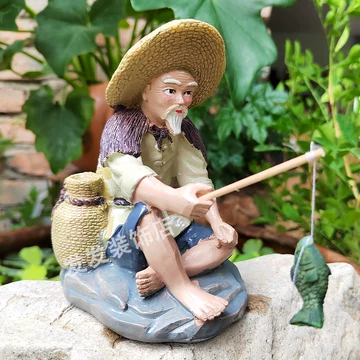 老翁钓鱼摆件-老翁钓鱼摆件促销价格、老翁钓鱼摆件品牌- 淘宝