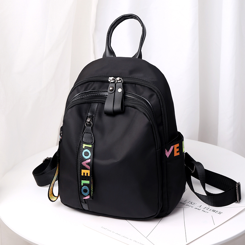 Backpack female 2018 new wave Korean version of the wild small backpack Oxford cloth canvas bag fashion casual female bag