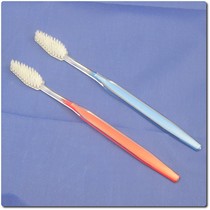 Hotel disposable two-color toothbrush Hotel room bath center disposable supplies optional bristles and packaging