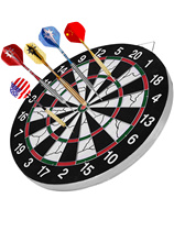 Dart board set Home fitness professional game 18-inch large double-sided dart target indoor flying standard