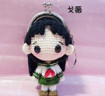 Wool crochet knitting baby doll gowei mouth gold bag DIY illustration tutorial material non-finished non-physical