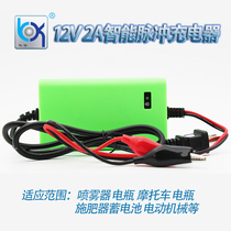12V battery charger 12 volt battery 12V2A motorcycle General intelligent pulse repair machine home