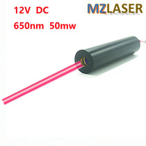 12V650nm50mw Red laser module Laser beam spot sensor emitter Red collimated laser