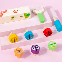 New nuts interspersed childrens educational early childhood baby animal cognition hands-on brain fun games wooden toys