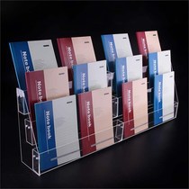Acrylic bookshelf Ladder display stand Bookseller super study multi-layer bookshelf Brochure transparent classification book rack