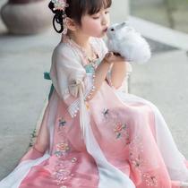 Girls Hanfu dress childrens princess dress summer 2021 new spring Western style costume super fairy skirt super fairy