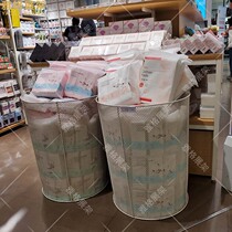 Famous shelves increase number promotion barrel iron art big paper basket round Net bulk doll toy display stand supermarket shelf