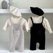 Children and children in autumn knitted trousers for men and women babies