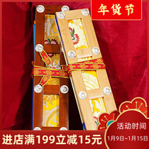 Tibetan scriptures clip Tibetan National supplies bamboo satin pattern handmade bag scripture clip protection scripture scripture scripture