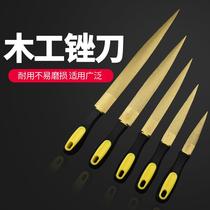 Durable gold file woodworking file hardwood rolling knife fine tooth hand file mahogany plastic file polishing tool double two