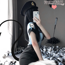 weisgirl mood Secretary uniform sexy cos clothing OL Stretch Slim stealth flight attendant pilot dress female