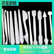 12 heads fondant cake flower pinching stick carving knife Exhaust needle Sugar doll modeling stick carving tool