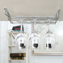 European style creative hanging cup holder red wine cup holder stainless steel color goblet wine hanging cup holder creative hanging upside down household