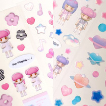 11 11 mint Rabbit Korean coraltree heart-shaped butterfly handbill hand ledger stickers and stickers for the Stars