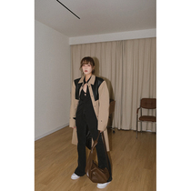 ACSENSE early autumn windbreaker long profile design sense niche jacket balance skinned color windbreaker jacket