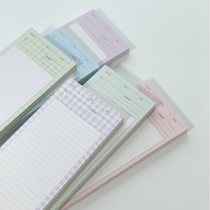 Ahora B5 HALF long line book Plaid notebook Note book guestbook (8 choices)