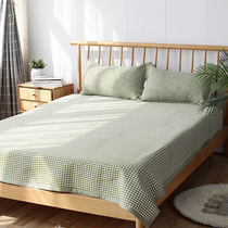Bamboo fiber summer naked sleeping ice silk soft mat three-piece summer folding sheets can be washed 1 8 meters 1 2