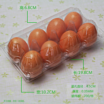 8-pack foreign egg tray box Large egg tray transparent plastic pvc blister shockproof packaging box Egg box