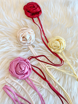 TRACY CHU handmade three-dimensional flower necklace