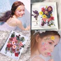 Net red makeup stickers face ornaments eyes eyes face decorations dried flowers fairy stickers glitter stickers flowers
