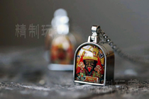 Tibetan Zakiram gathering wealth Lucky Amulet Gold silver portable Gawu box pendant lucky