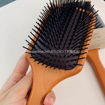Big * S Ai F da air cushion comb av * eda airbag comb smooth hair anti-static beech wood gift hairdressing comb