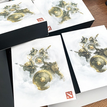  DOTA2 hand-made Dota 2 peripheral TI10 book Immortal shield Champion shield meat mountain Juggernaut SF treasure doll decoration