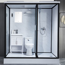 Whole bathroom One-piece shower room Wet and dry separation bathroom Household mobile toilet Bath room Shower room
