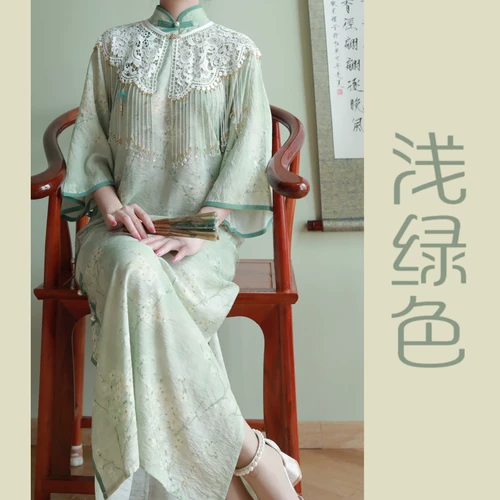 Fengyin youshe оригинал под методом Dalespy Laboh Полное размещение одежды Cheongsam 125, 130 см летние летние новые продукты