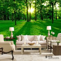 8D stereo nature forest landscape wallpaper background wallpaper bedroom film and television wallpaper seamless fresco
