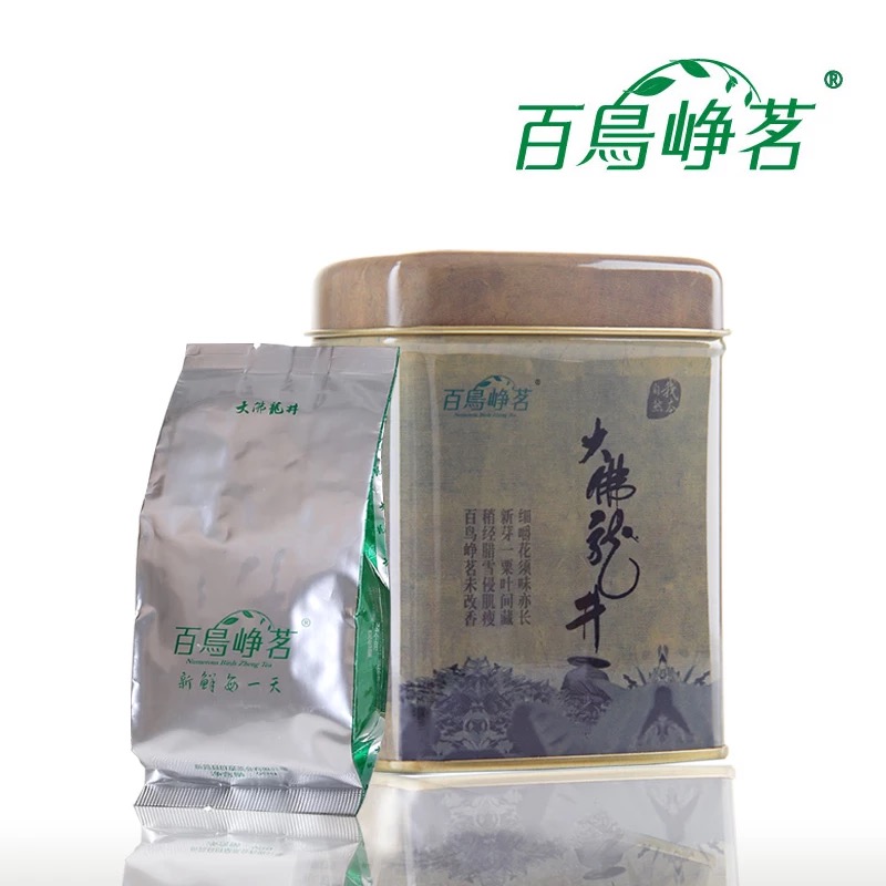 2019 Hundred Birds Emming New Tea Green Tea Longjing Tea Xinchang Da Folongjing Super Alpine Tea Iron Cans 50g Before Ming Dynasty