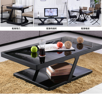 Office sofa assorted 100 lap tea table stainless steel tempered glass tea table 2007 #