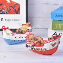 Resin Grand Pirate Ship Model Mediterranean Grand Cannon Ship Jex Paro Caribbean Sea Pirate Ship Marine Themes