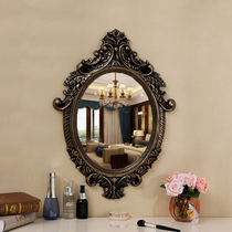 European dressing table mirror wall porch mirror beauty salon bedside mirror wall dressing mirror creative wall hanging bathroom mirror