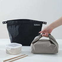  Fashion Japanese-style bento bag handbag office worker lunch box bag summer female hand carry waterproof insulation rice bag bento bag