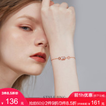Quiet style bracelet female summer 925 sterling silver transshipment small waist ins niche design sense girlfriends handwear birthday gift