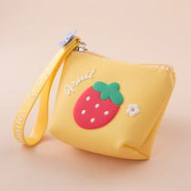  A variety of cartoon fruit creative coin purse Net red key bag Cute ins card headset large capacity storage bag