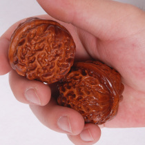Sour branches carved walnut handball middle-aged elderly health ball Palm massage ball fitness ball hand holding ball